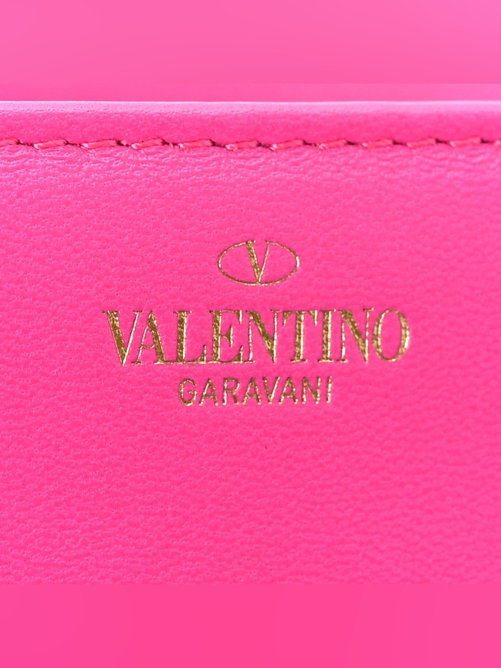VALENTINO GARAVANI Nappa Tonal Monochrome Mini One Stud Top Handle Bag Pink PP - Picture 9 of 15